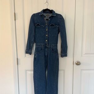 DL1961 Freya Blue Denim Jumpsuit